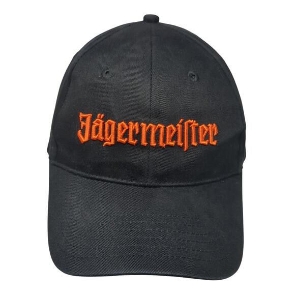 Jagermeister Slideback Baseball Cap Black One Size Adjustable Embroidered - Picture 1 of 9